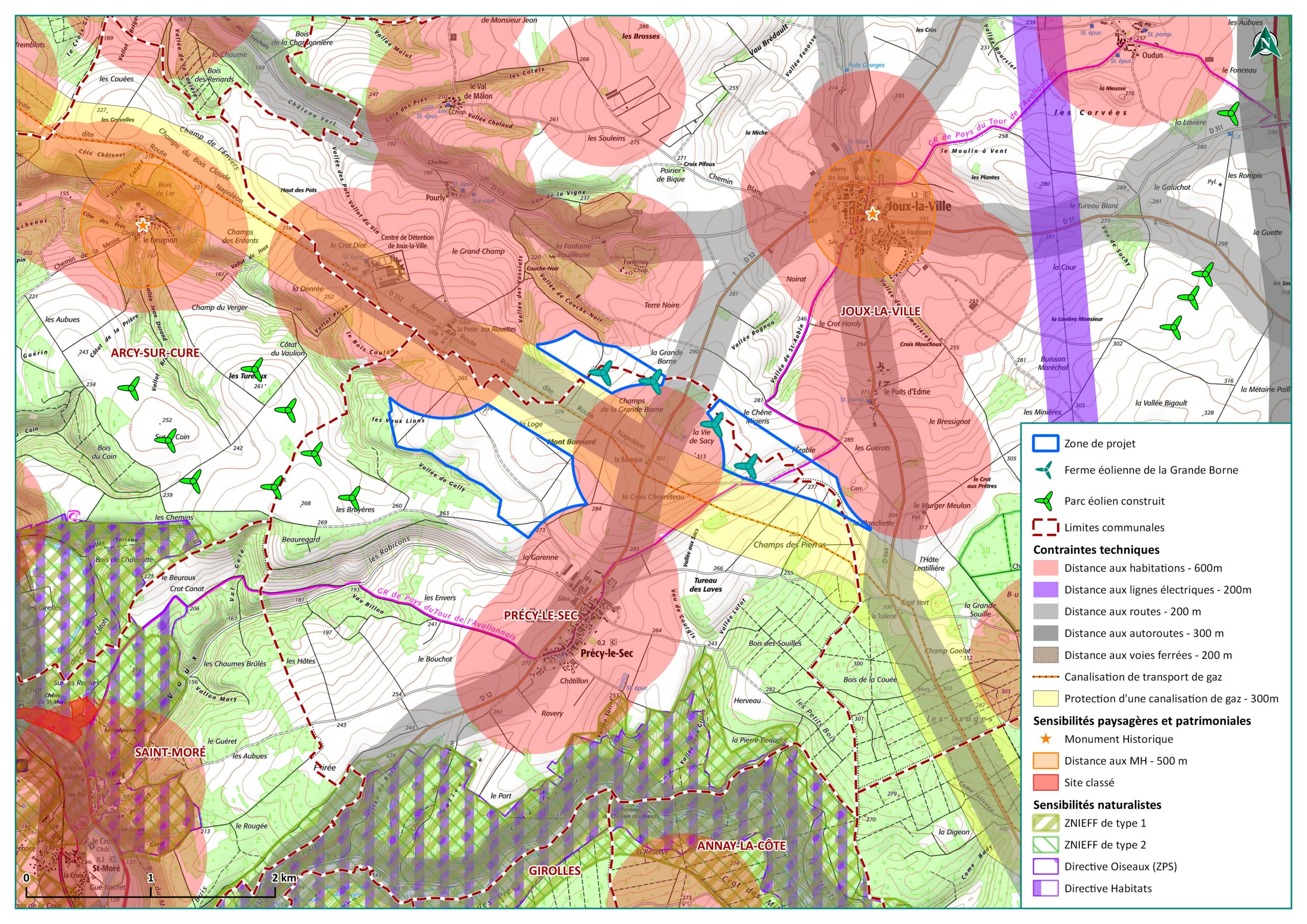 carte des contraintes